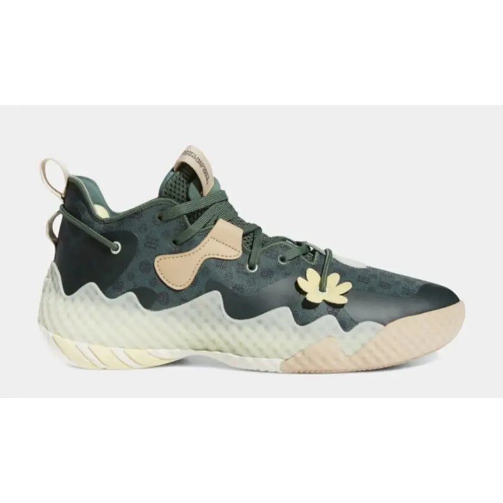 Adidas Men's Harden Vol. 6 Basketball Shoes Green Yellow Brown V6 Size 6 New